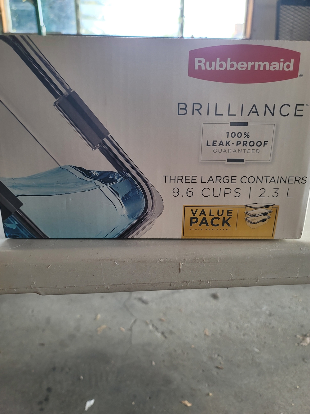 Rubbermaid Brilliance Clear Food Storage Containers with Black Latches (3-Pack) - Picture 2 of 2